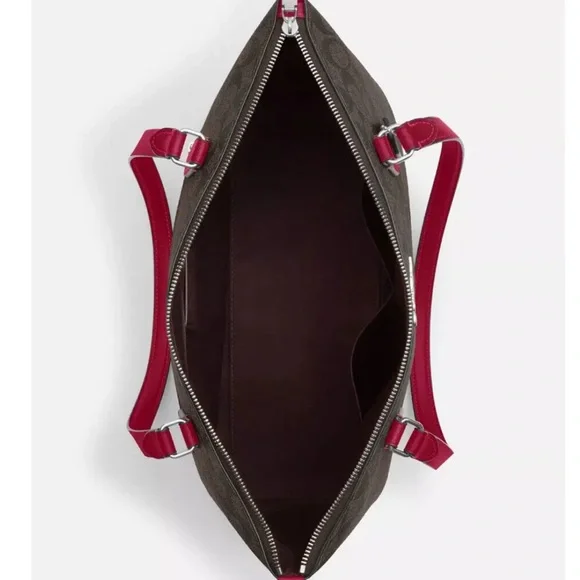 NWT💃Coach Gallery Tote in Signature Canvas & Leather Purse - Picture 7 of 9